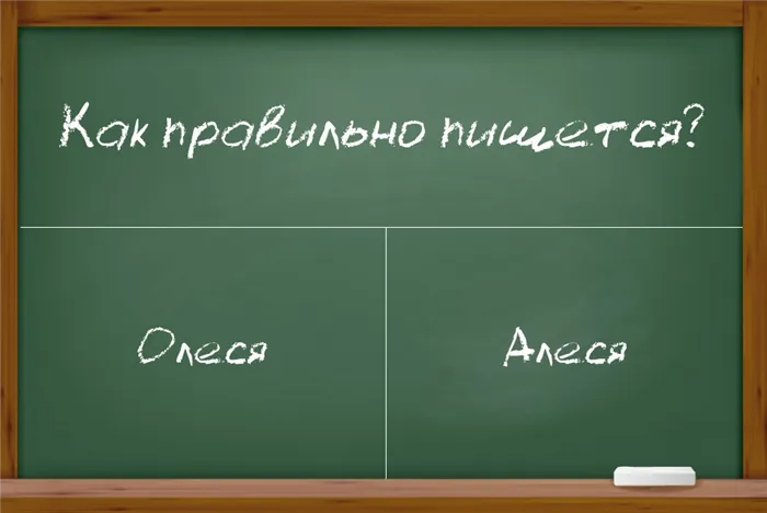 Как правильно пишется имя “Олеся” или “Алеся”?